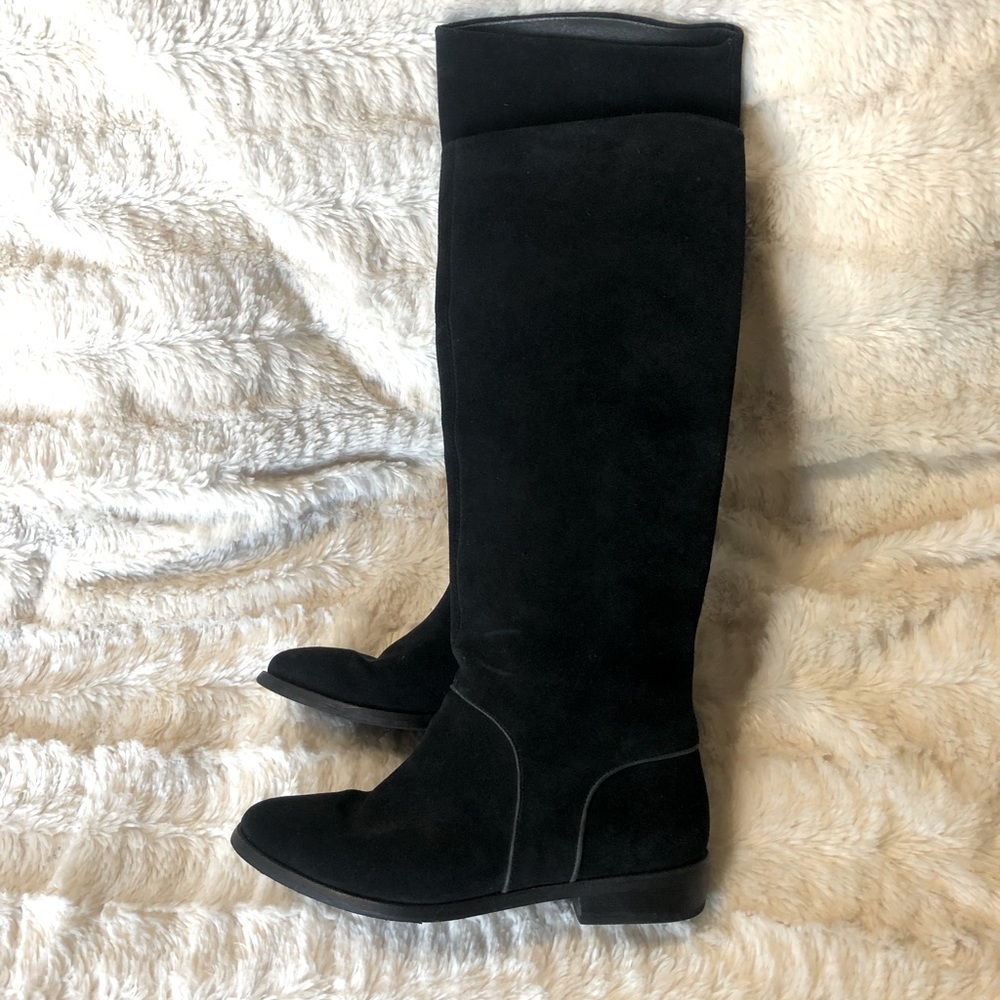 UGG Daley Black Suede Knee High Boots